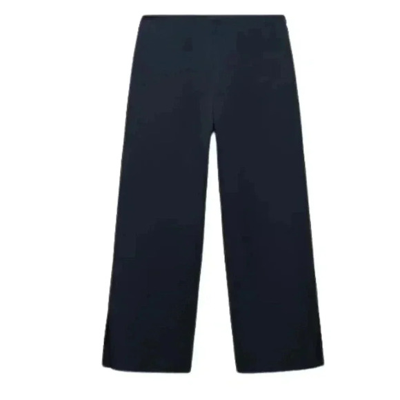 Mango Navy Straight Trousers with Opening Junior Teen Youth Medium Pants M NWT - Picture 6 of 6
